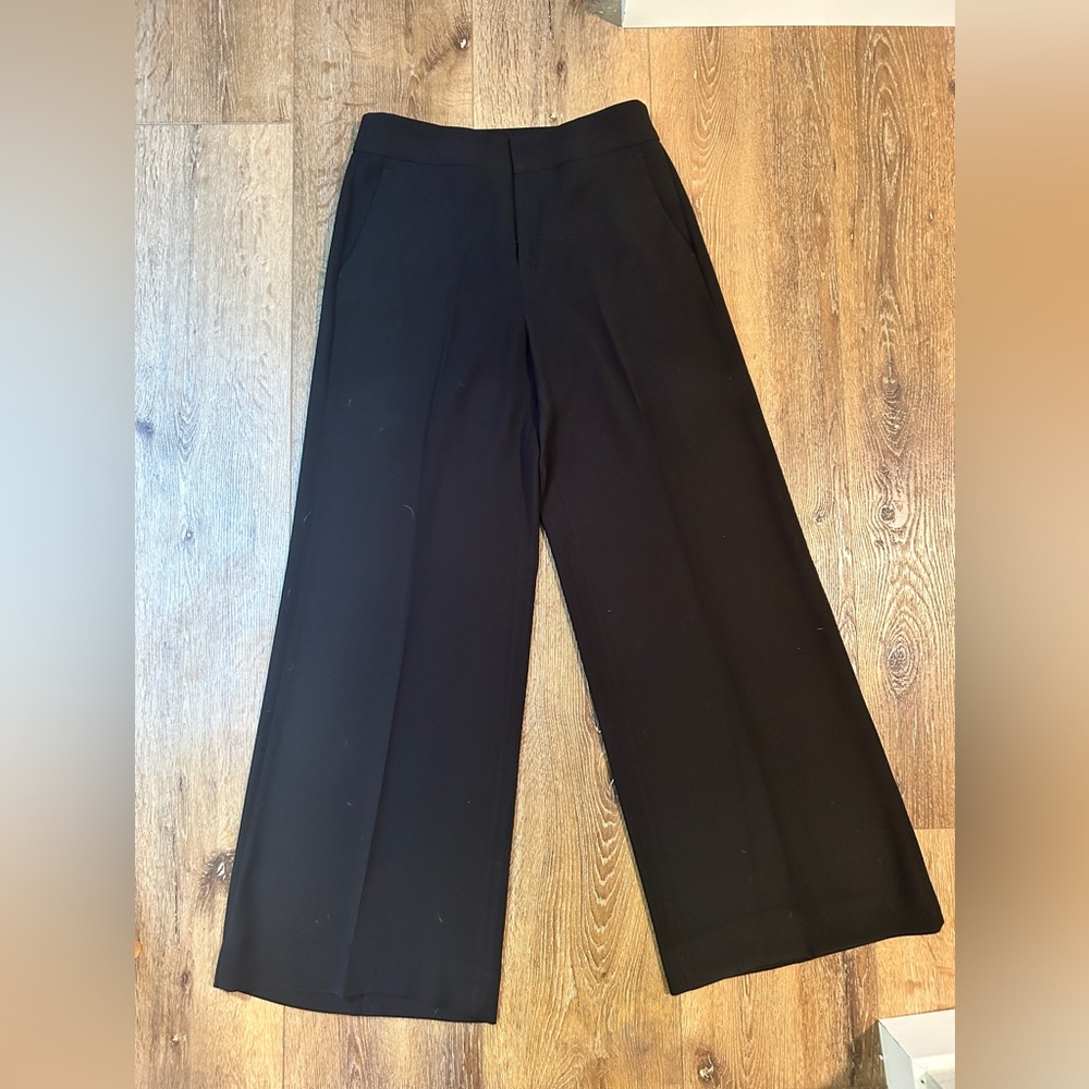 Banana Republic Black Wide-Leg Trouser | Size 8